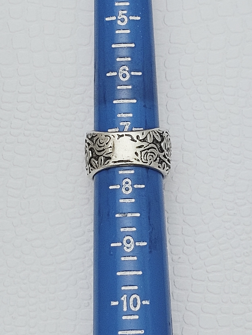 Silpada Rare Sterling Silver Etched Floral Garden Vintage Ring Size 7.25 R1583 - Picture 13 of 14